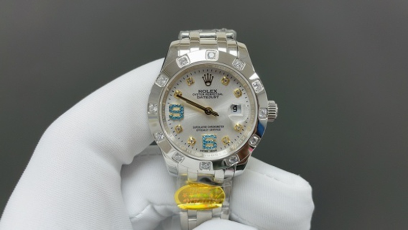 Best Edition with Automatic Movement Rolex PEARLMASTER Series 34mm Steel Belt White Watch